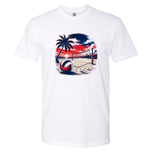 Beach Volleyball - Red, White and blue